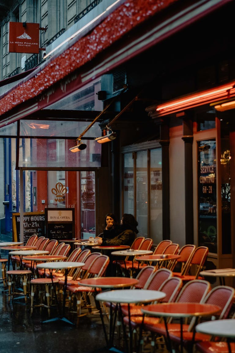 Paris outdoor coffee shops