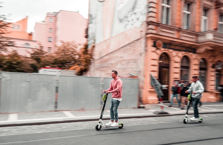 Scooters in Prague