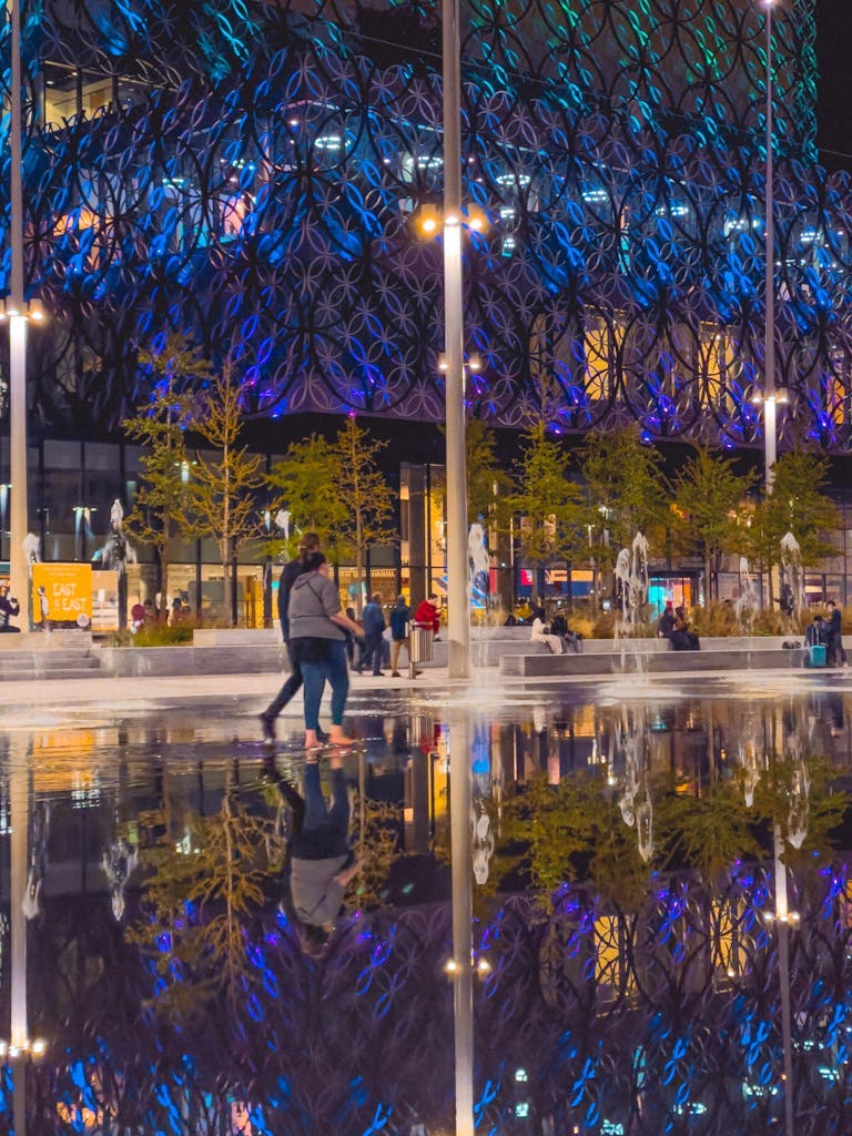 Birmingham City Centre at night