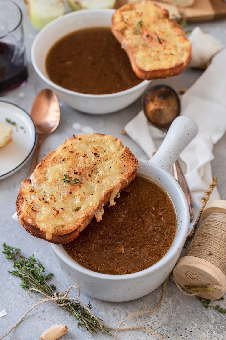 French onion soup in Paris