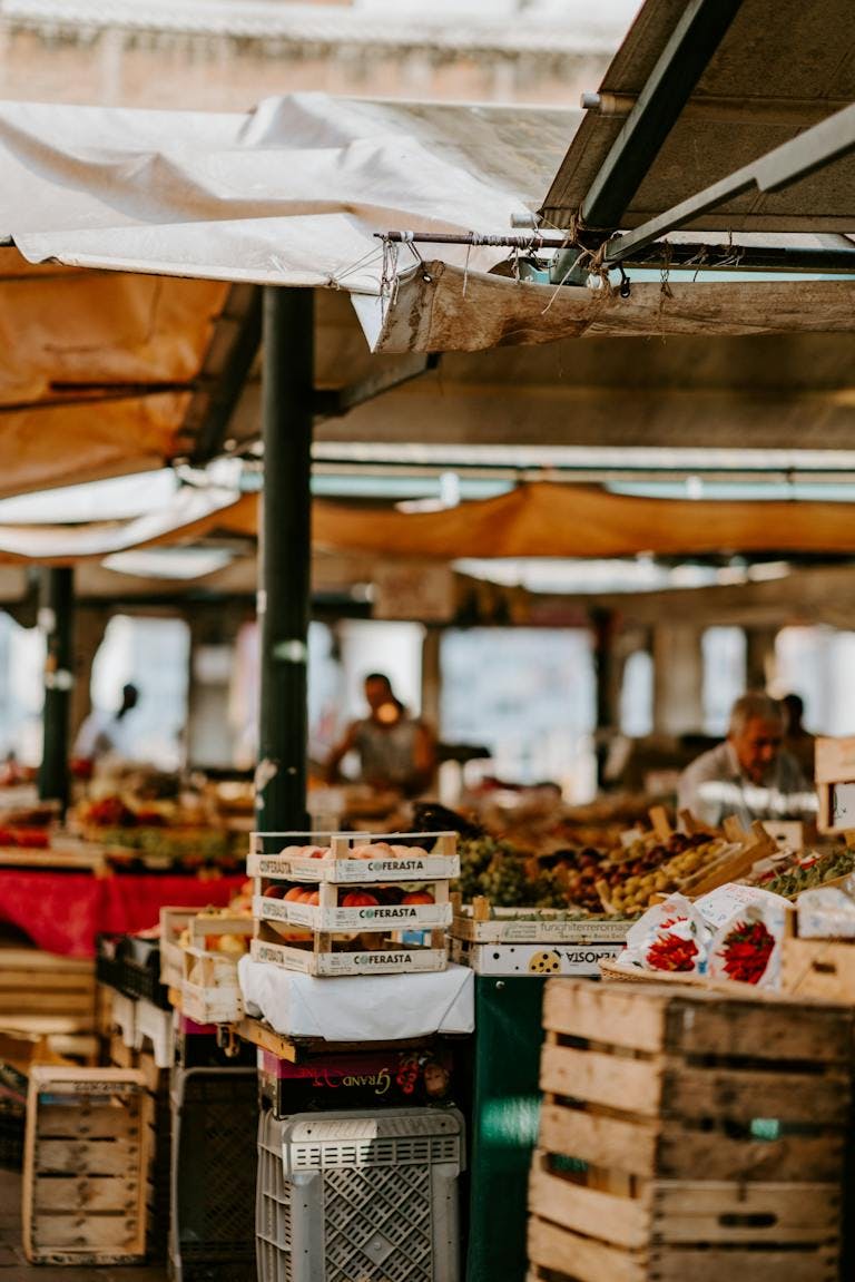 Food market in Venice