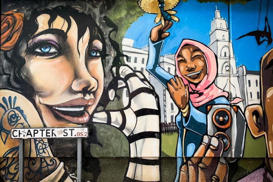 Street art tour in Bristol, UK