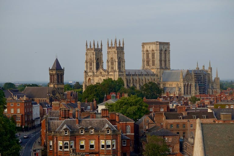 Distance view of York Minster