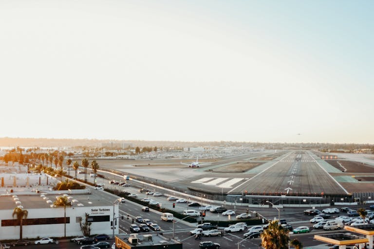 Runways at San Diego Airport, California