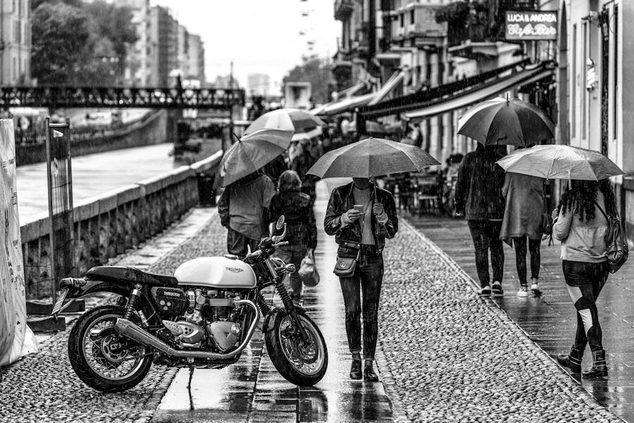 Milan on a Rainy Day