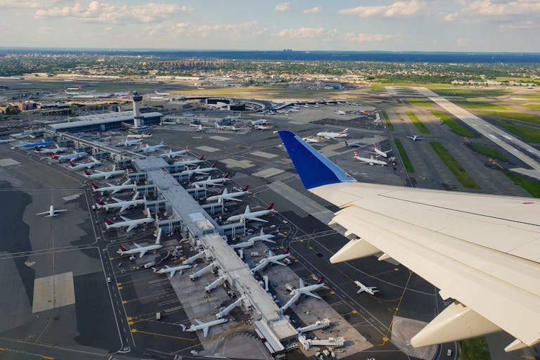 JFK Airport seen from the air