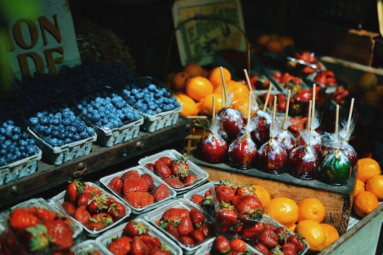 Fruit market street food