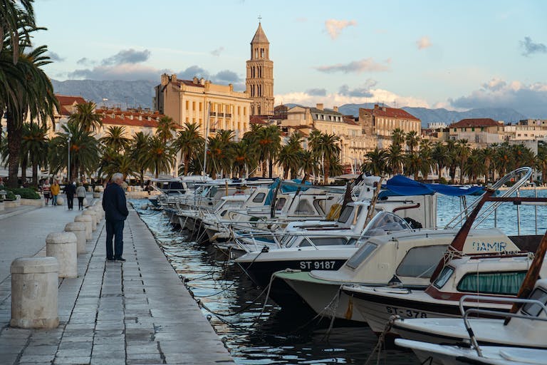 Scenic walks in Split, Croatia
