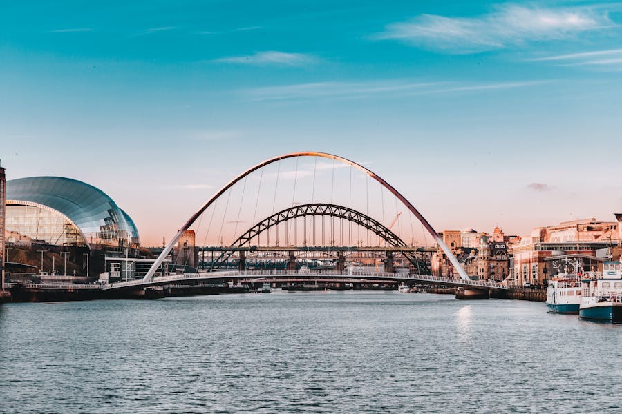bridge and skyline of Newcastle