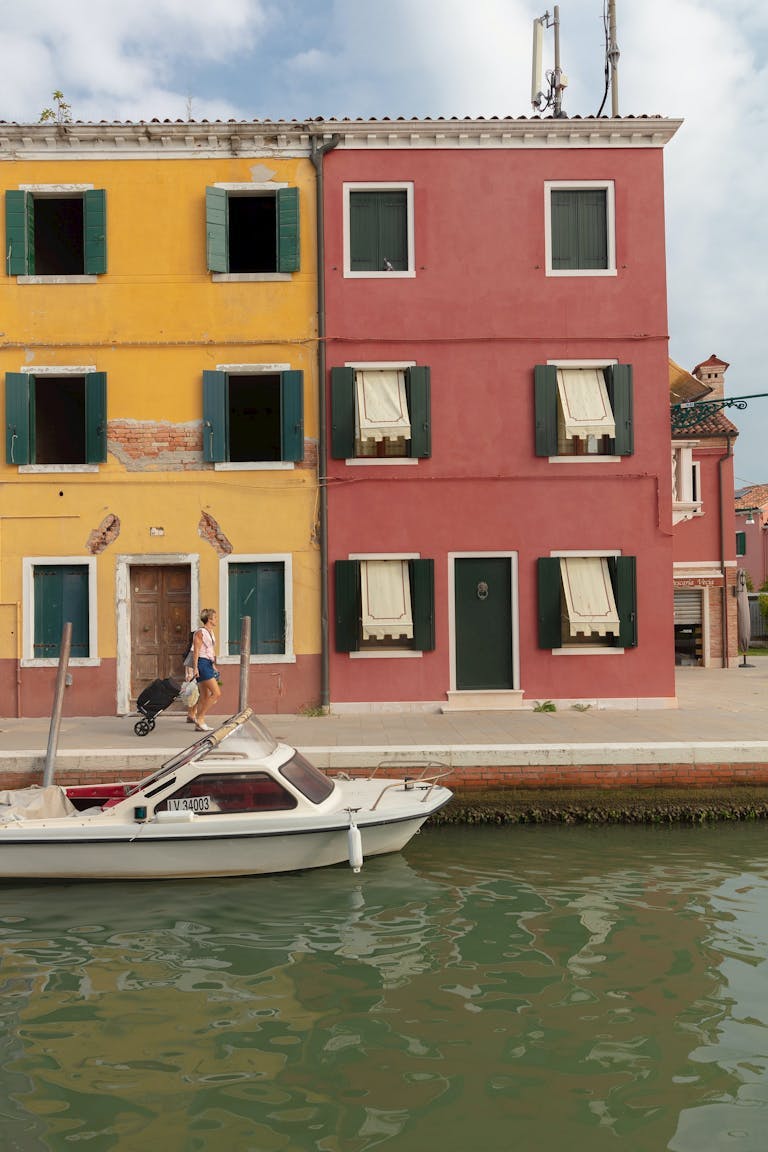 Colorful houses in Venice