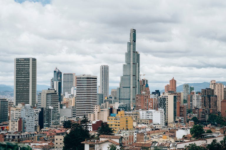 Skyscrapers in Bogotá, Colombia