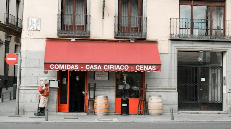 Restaurant in Madrid, Spain