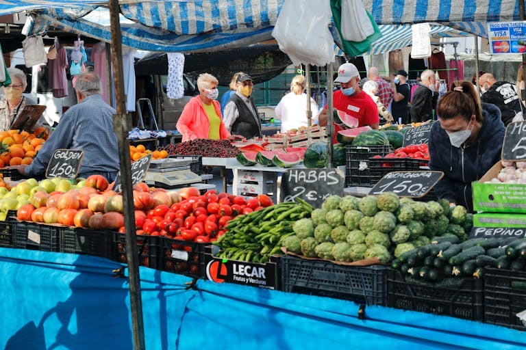 Market foods in Malaga