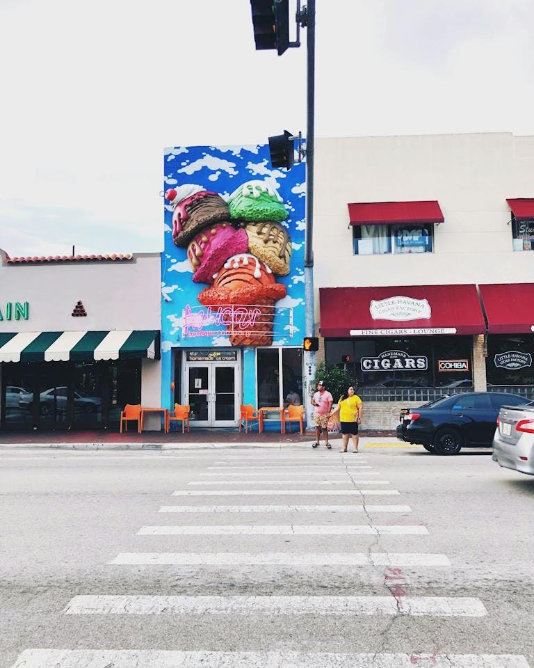 Miami ice cream shop