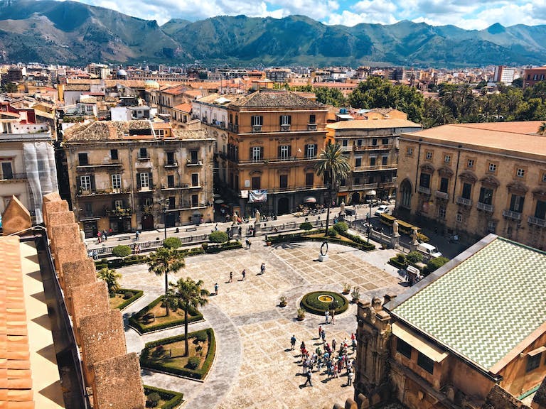 Public square in Palermo