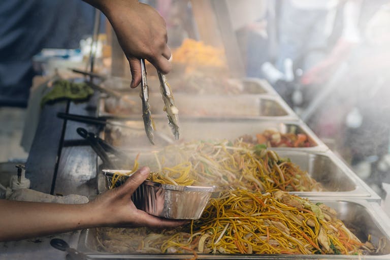 Asian-style street food