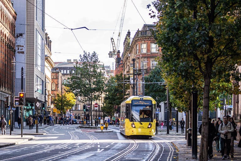 Street in Manchester, UK