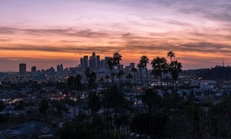 Skyline of Los Angeles, USA