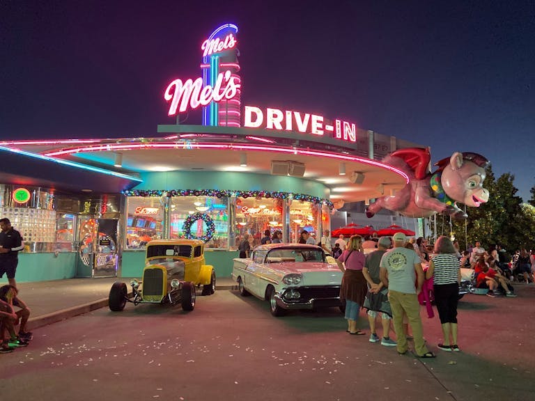 Universal Orlando Drive In movie set