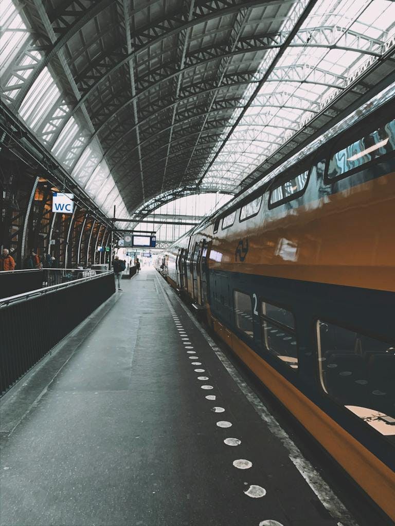 Platform at Amsterdam Centraal Station