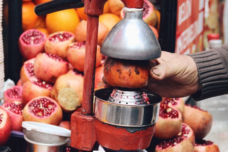 Pomegranate juice in Istanbul