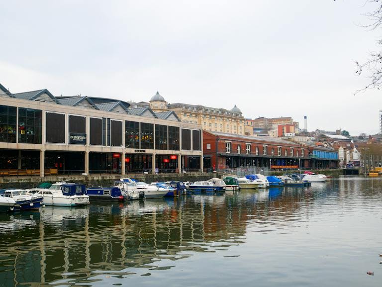 Waterside shops in Bristol