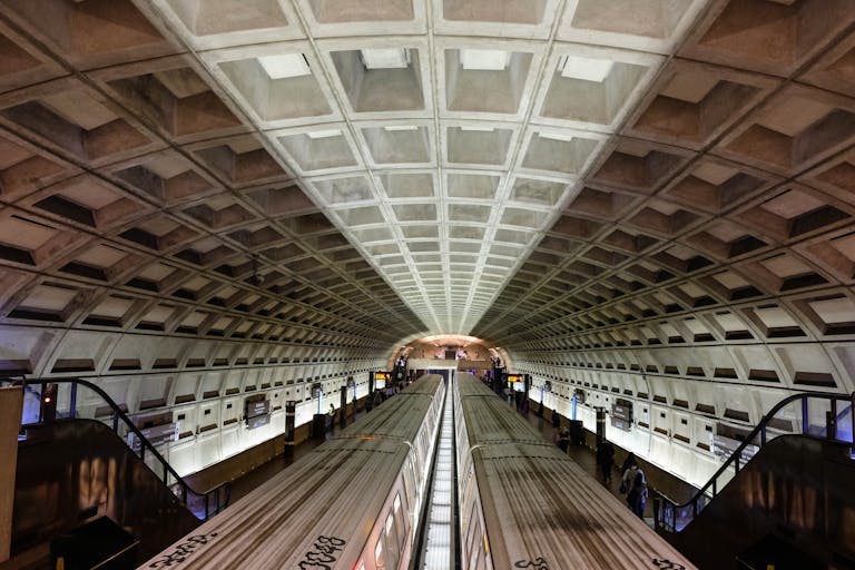 Smithsonian Metro Stop in Washington DC