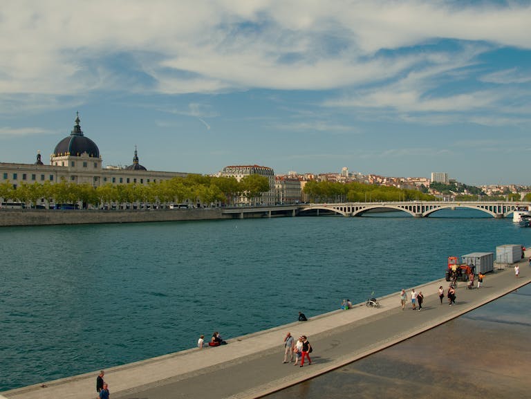 Riverfront in Lyon