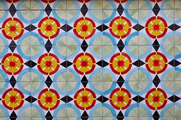 Italian tiles in Palermo