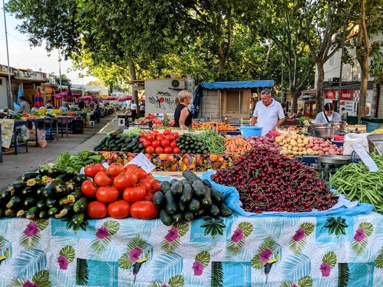 Outdoor markets in Split