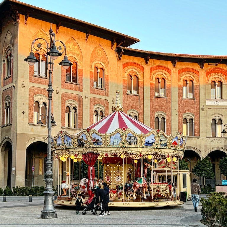 Carousel in Pisa, Italy