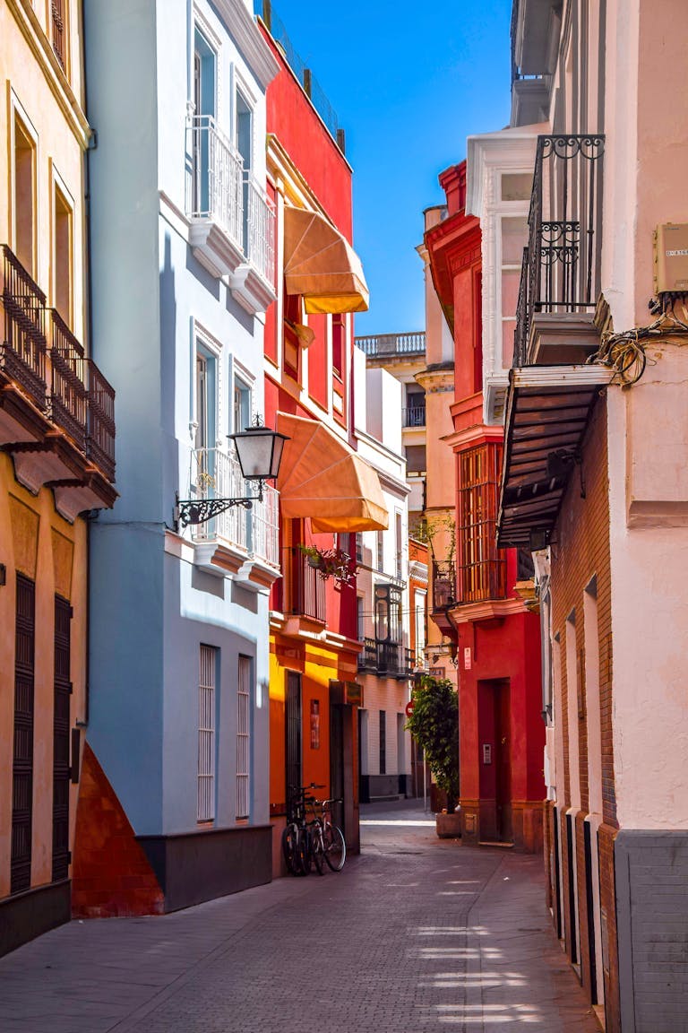 Colorful neighborhoods in Seville