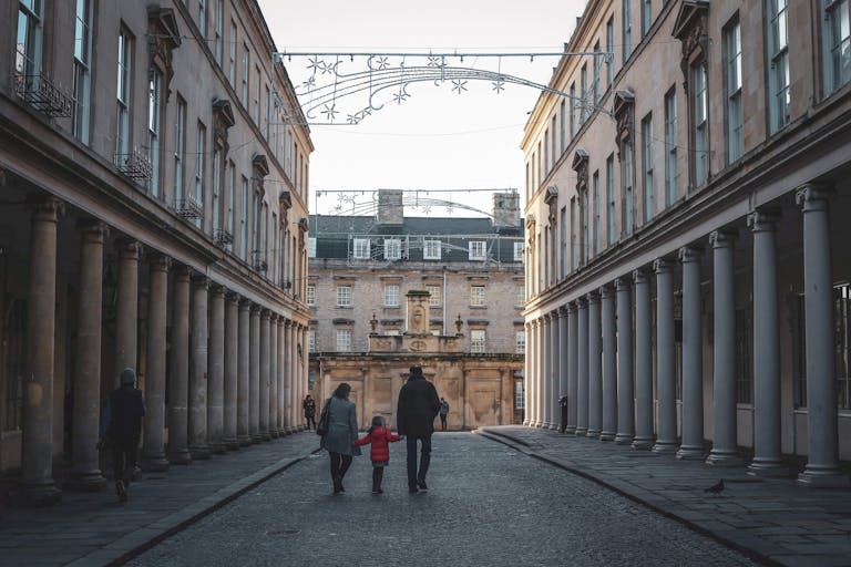 Exploring with kids in Bath, UK