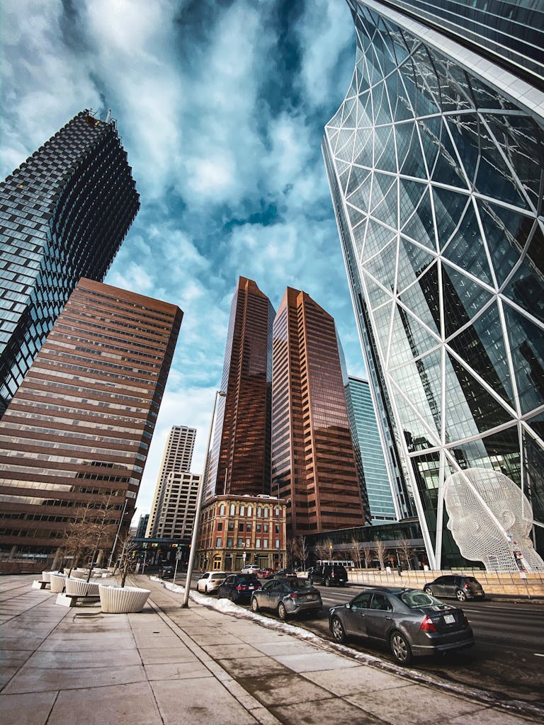 Modern skyscrapers, Calgary, Alberta