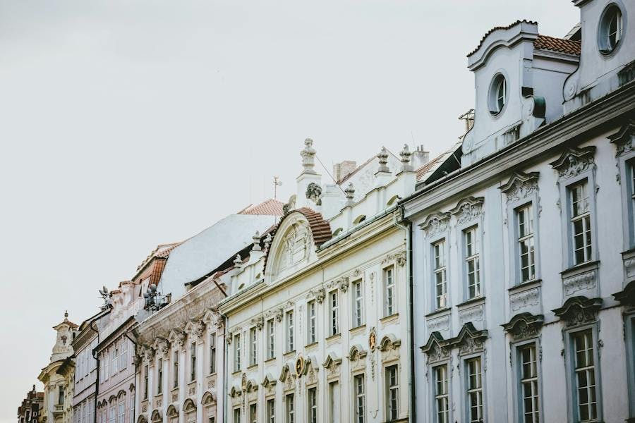 Old buildings in Prague