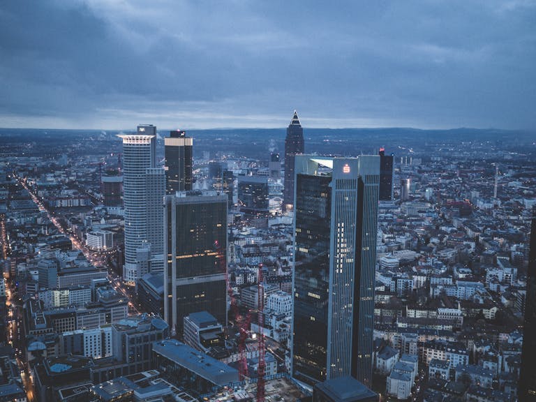 Skyscrapers in Frankfurt, Germany