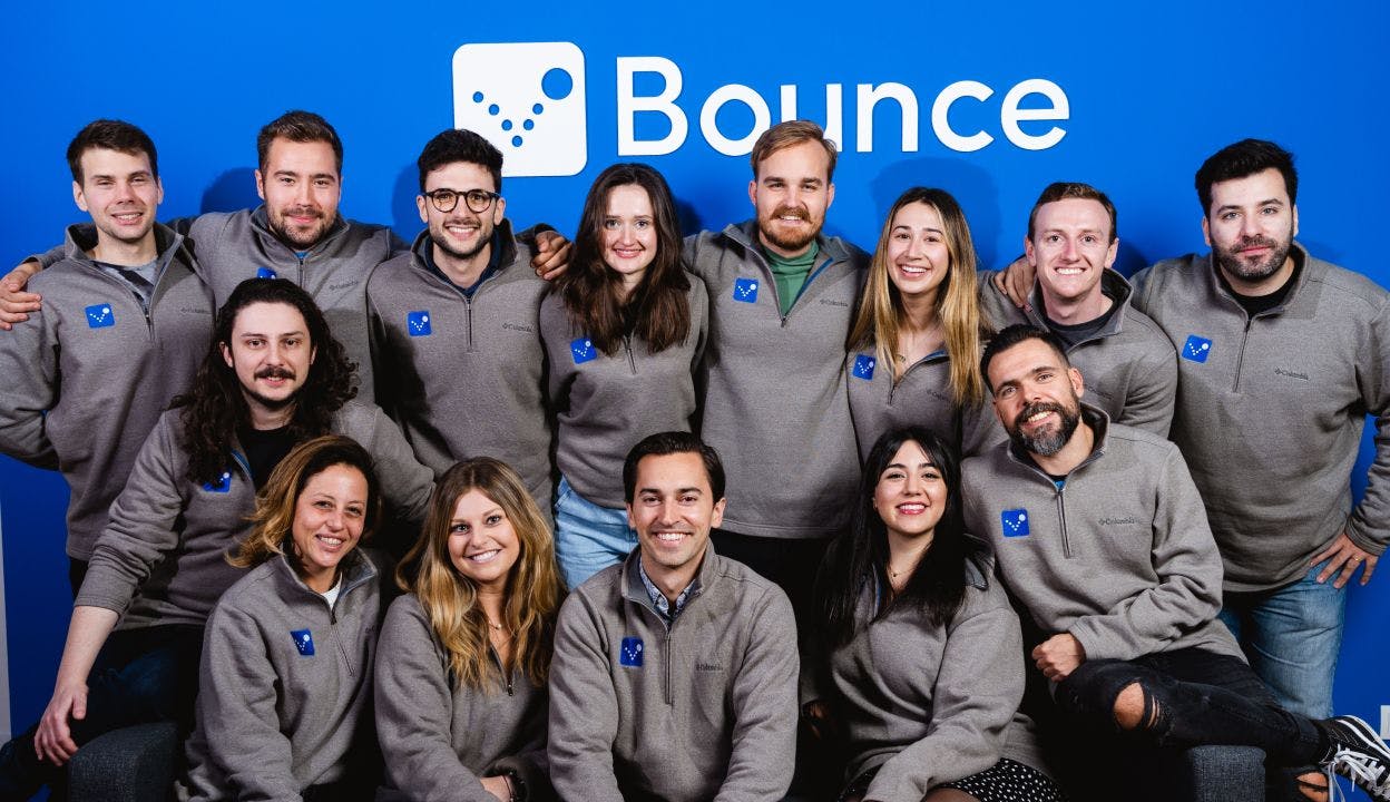 Photo of the bounce team.